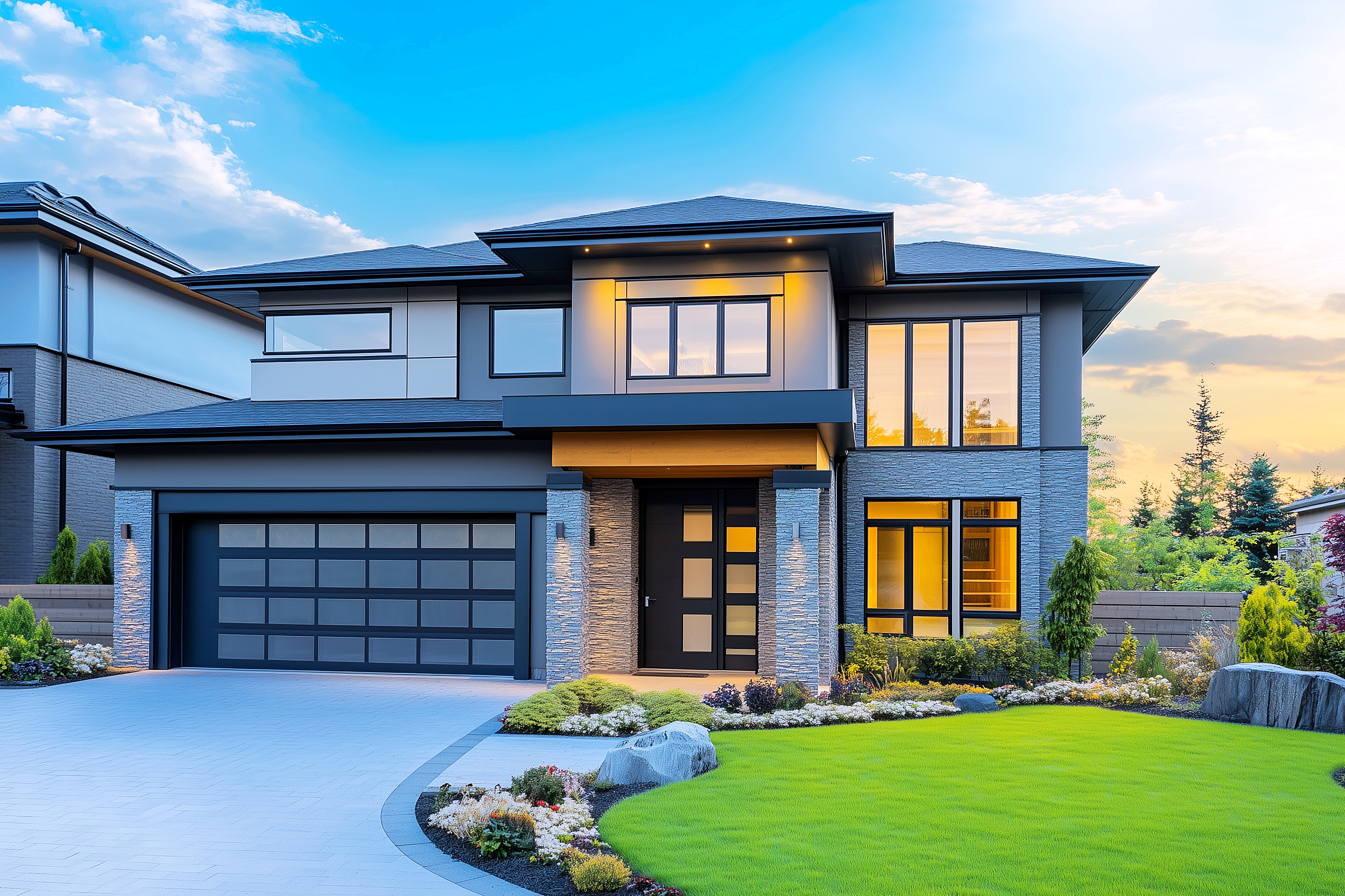 開放感のあるリビング空間